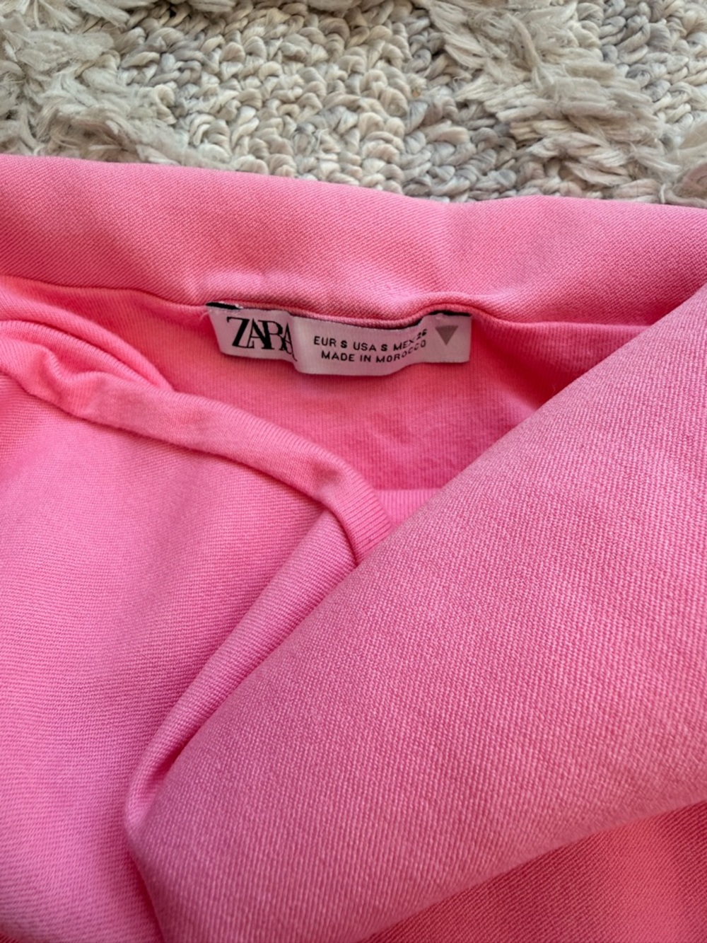 Zara Pink Rouched Tube Top - Picture 2 of 3